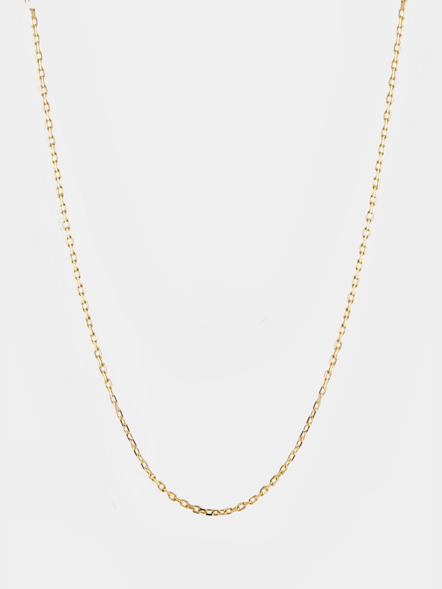14k Solid Gold 18 or 24 Inch Fine Trace Chain