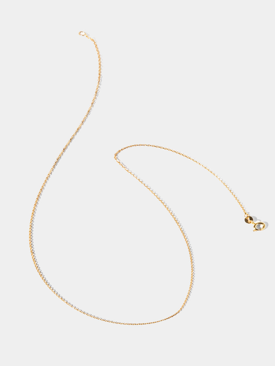 18k Gold Plated 18 or 24 Inch Fine Trace Chain
