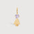 14k Solid Gold Girl Necklace or Charm with Amethyst Gemstone - February Birthstone | Precious People