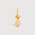 14k Solid Gold Girl Necklace or Charm with Citrine Gemstone - November Birthstone | Precious People