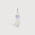 14k White Gold Girl Necklace or Charm with Amethyst Gemstone - February Birthstone | Precious People