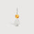 14k White Gold Girl Necklace or Charm with Citrine Gemstone - November Birthstone | Precious People