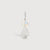 14k White Gold Girl Necklace or Charm with Moonstone Gemstone - June Birthstone | Precious People