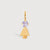 Gold Vermeil Daughter or Girl with Amethyst Gemstone - February Birthstone