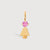 Gold Vermeil Daughter or Girl with Pink Tourmaline Gemstone - October Birthstone