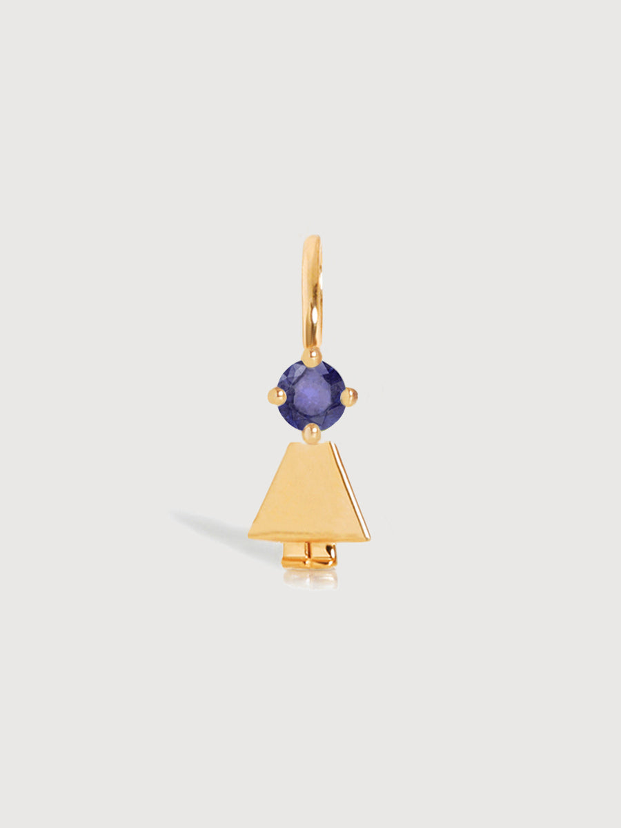 Gold Vermeil Daughter or Girl with Tanzanite Gemstone - December Birthstone