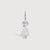 Sterling Silver Girl Necklace or Charm with Amethyst Gemstone - February Birthstone | Precious People