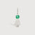 Sterling Silver Girl Necklace or Charm with Emerald Gemstone - May Birthstone | Precious People