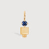 14k Solid Gold Boy Necklace or Charm with Blue Sapphire Gemstone - September Birthstone | Precious People