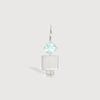 14k White Gold Boy Necklace or Charm with Aquamarine Gemstone - March Birthstone | Precious People