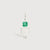 14k White Gold Boy Necklace or Charm with Emerald Gemstone - May Birthstone | Precious People