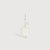 14k White Gold Boy Necklace or Charm with Moonstone Gemstone - June Birthstone | Precious People