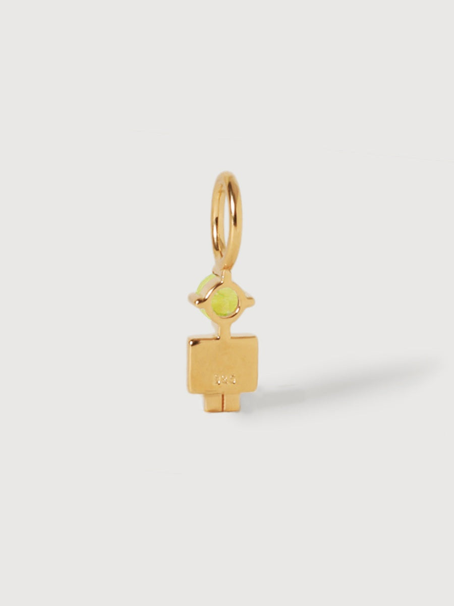 Gold Vermeil Son or Boy with Peridot Gemstone - August Birthstone