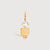 Gold Vermeil Son or Boy with White Topaz Gemstone - April Birthstone