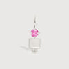 Sterling Silver Boy Necklace or Charm with Pink Tourmaline Gemstone - October Birthstone | Precious People