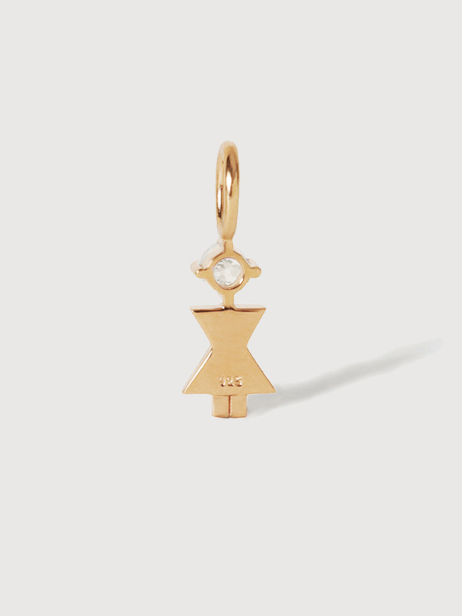 14K Gold Mum or Woman with Lab Grown VS1 Diamond