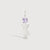14k White Gold Woman Necklace or Charm with Amethyst Gemstone - February Birthstone | Precious People