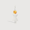 14k White Gold Woman Necklace or Charm with Citrine Gemstone - November Birthstone | Precious People