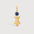 Gold Vermeil Mum or Woman with Blue Sapphire Gemstone - September Birthstone