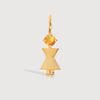 Gold Vermeil Mum or Woman with Citrine Gemstone - November Birthstone