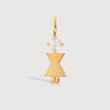 Gold Vermeil Mum or Woman with Moonstone Gemstone - June Birthstone