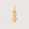 Gold Vermeil Mum or Woman with Peridot Gemstone - August Birthstone
