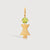 Gold Vermeil Mum or Woman with Peridot Gemstone - August Birthstone