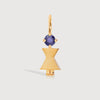 Gold Vermeil Mum or Woman with Tanzanite Gemstone - December Birthstone