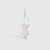 Sterling Silver Woman Necklace or Charm with Aquamarine Gemstone - March Birthstone | Precious People