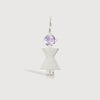 Sterling Silver Woman Necklace or Charm with Amethyst Gemstone - February Birthstone | Precious People