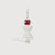 Sterling Silver Woman Necklace or Charm with Ruby Gemstone - July Birthstone | Precious People