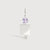 14k White Gold Man Necklace or Charm with Amethyst Gemstone - February Birthstone | Precious People