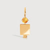 Gold Vermeil Dad or Man with Citrine Gemstone - November Birthstone
