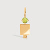 Gold Vermeil Dad or Man with Peridot Gemstone - August Birthstone