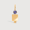Gold Vermeil Dad or Man with Tanzanite Gemstone - December Birthstone